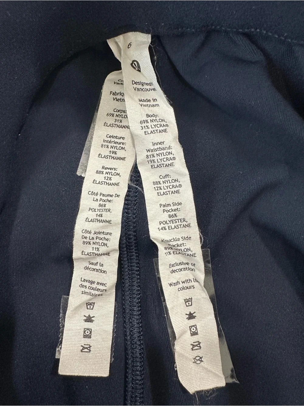 Lululemon Keep Moving Jogger True Navy Size 6 High Rise Waist Band Side Pockets